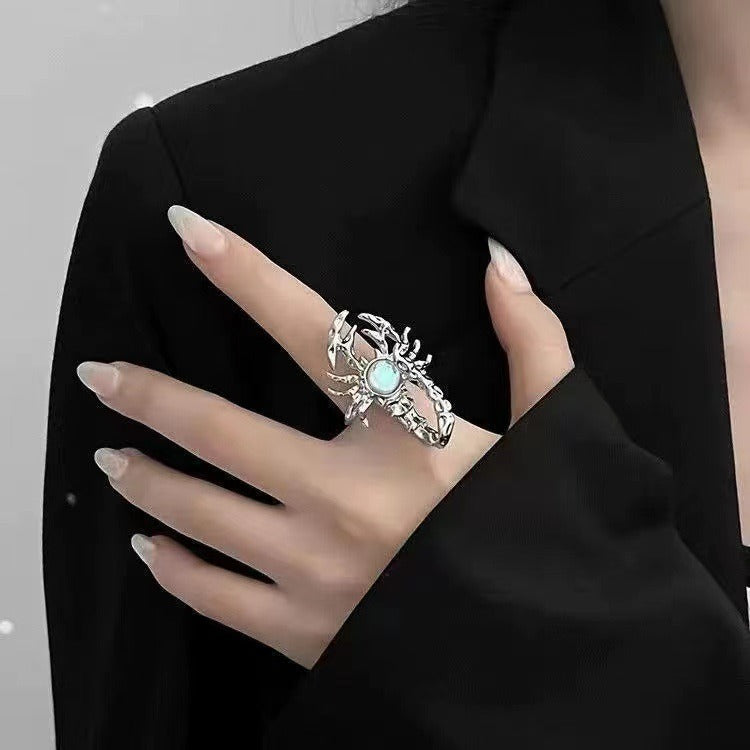 Moonstone Scorpion Open Ring - Sweet and Cool Design
