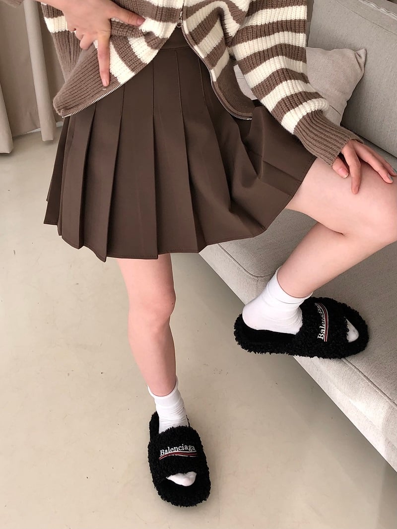Cute All-Match Pleated Skirt for Autumn and Winter