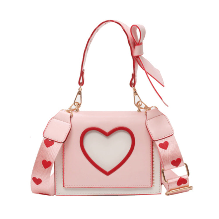 Bow Knot Small Square Bag - Versatile Crossbody for Girls
