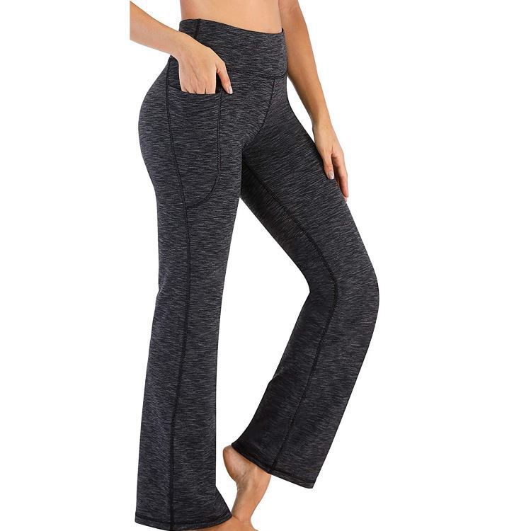 Women's High Waist Wide Leg Yoga Pants - Casual Style