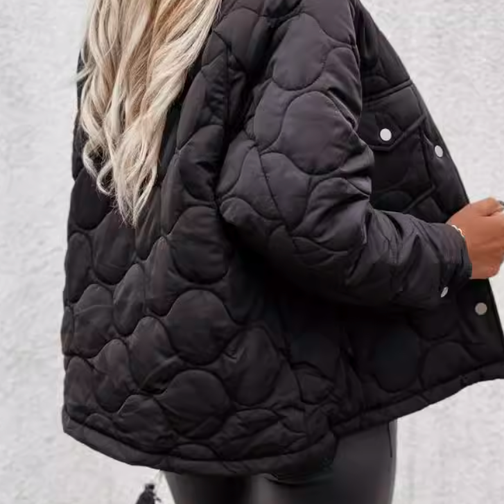 Women's Long Sleeve Cotton Coat for Casual Wear