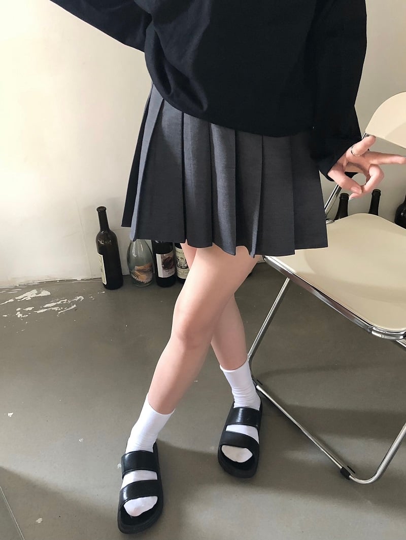 Cute All-Match Pleated Skirt for Autumn and Winter