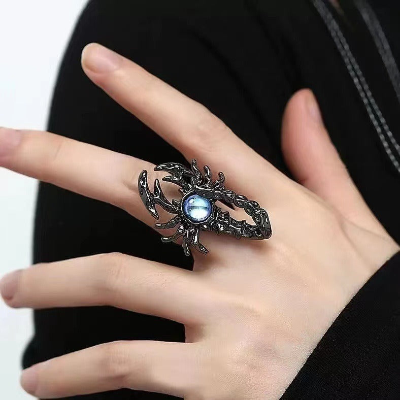 Moonstone Scorpion Open Ring - Sweet and Cool Design