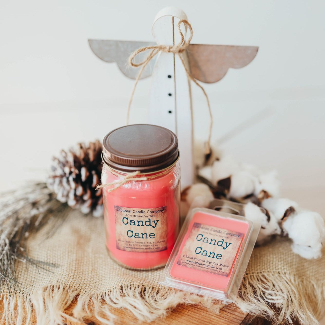 Candy Cane Candle