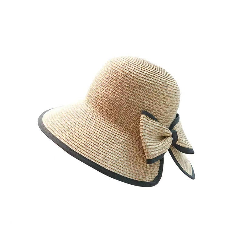 Woven Butterfly Straw Hat - Summer Thin Style