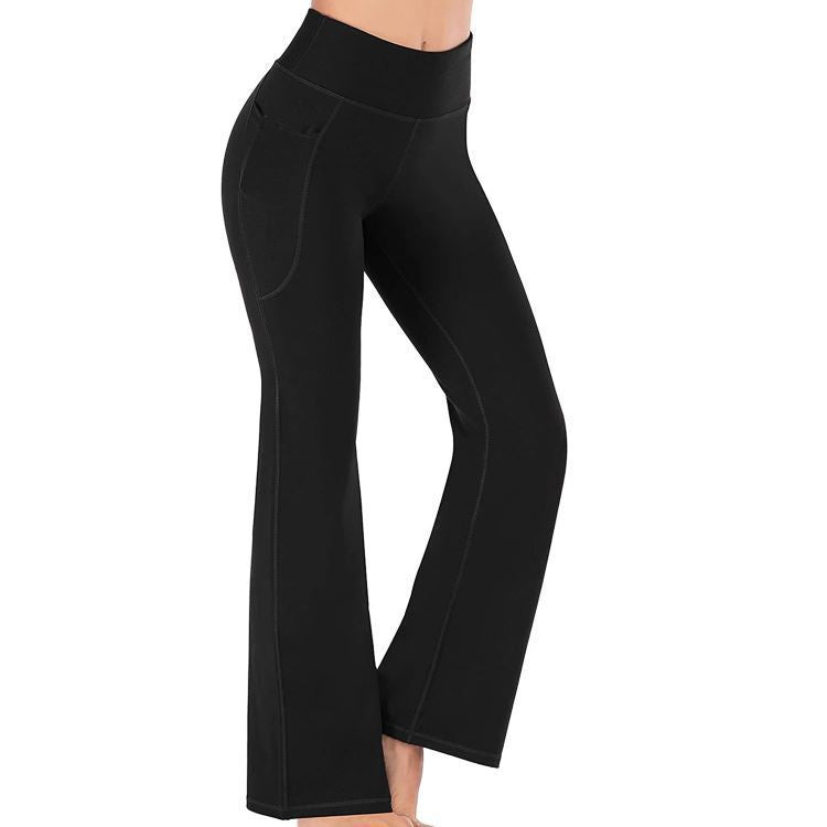 Women's High Waist Wide Leg Yoga Pants - Casual Style