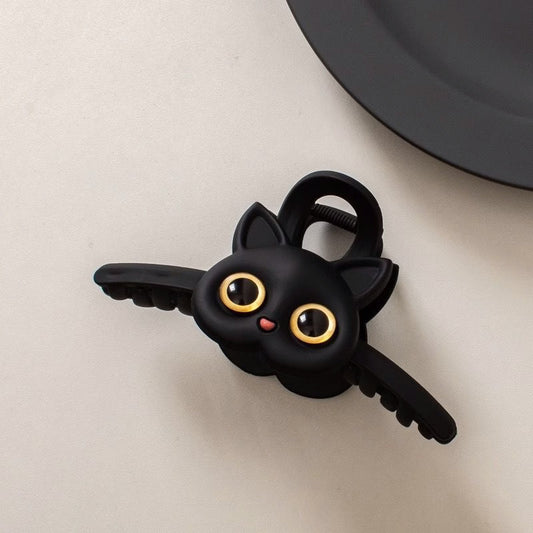 Cute Cartoon Cat Silicone Hair Claw Clip for Women