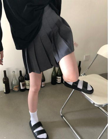 Cute All-Match Pleated Skirt for Autumn and Winter