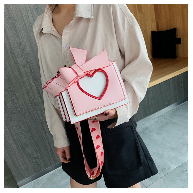 Bow Knot Small Square Bag - Versatile Crossbody for Girls