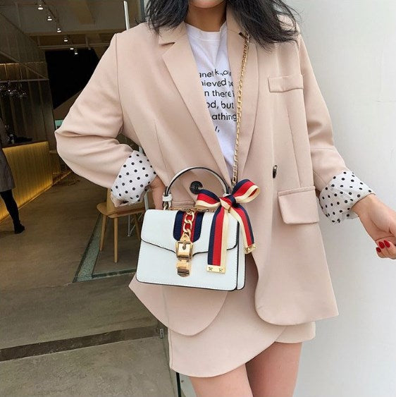 Metal Shoulder Crossbody Bag