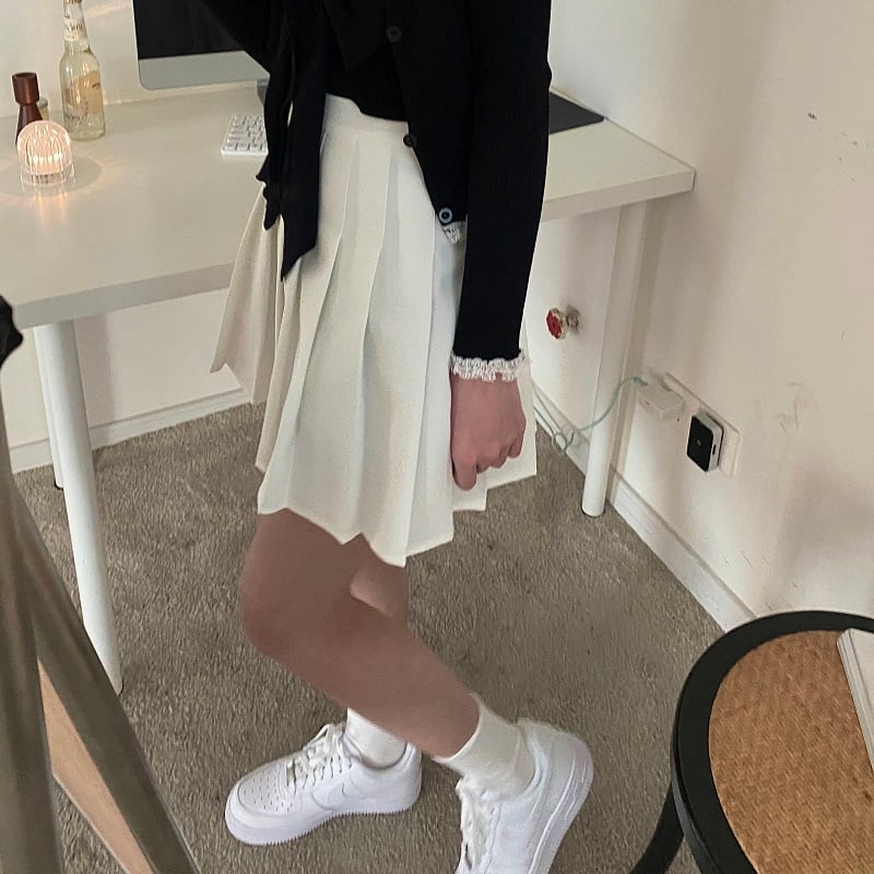 Cute All-Match Pleated Skirt for Autumn and Winter