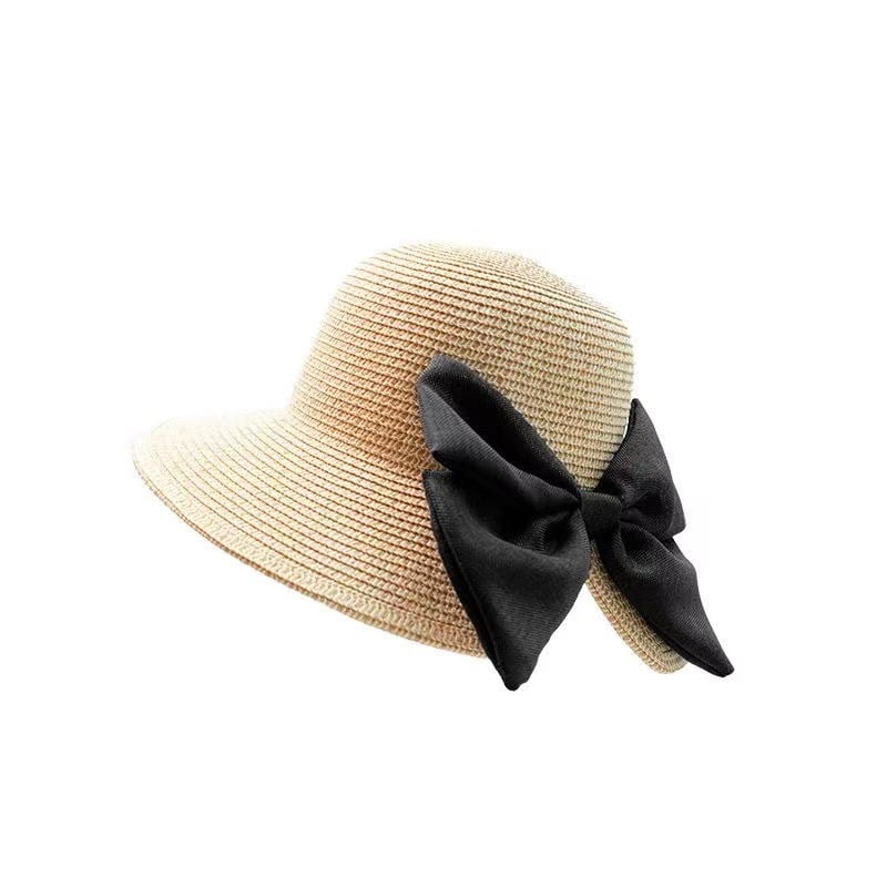 Woven Butterfly Straw Hat - Summer Thin Style