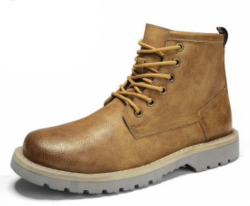 Men's Korean Style High-Top Fleece Winter Boots