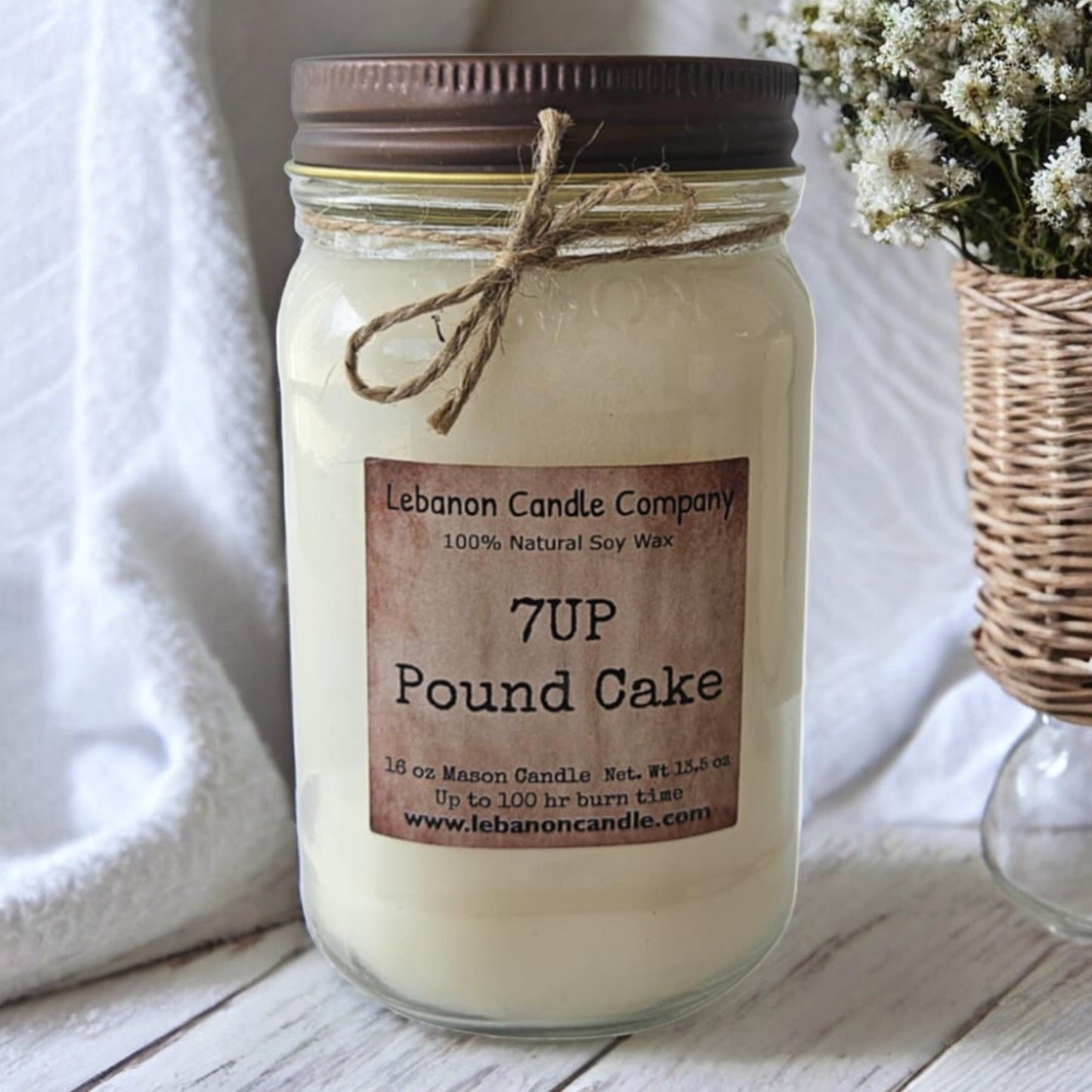 7UP Pound Cake Candle